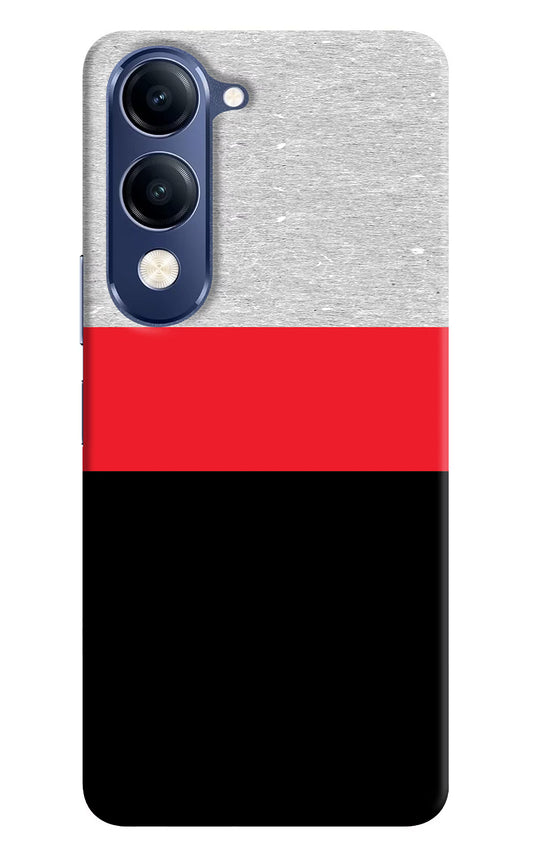Tri Color Pattern Vivo V40 Lite Hard Case Back Cover by Casekaro