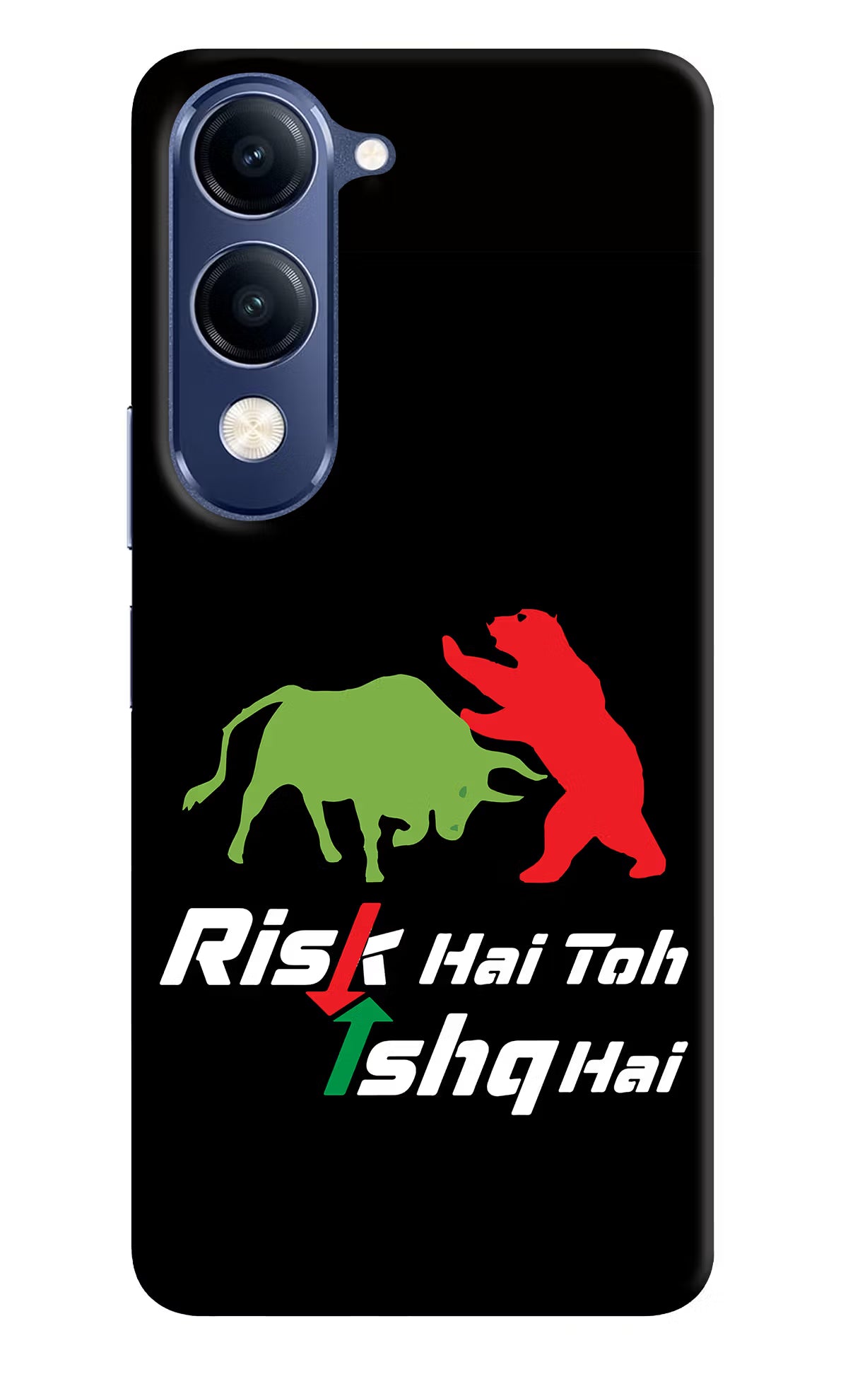 Risk Hai Toh Ishq Hai Vivo V40 Lite Hard Case Back Cover by Casekaro