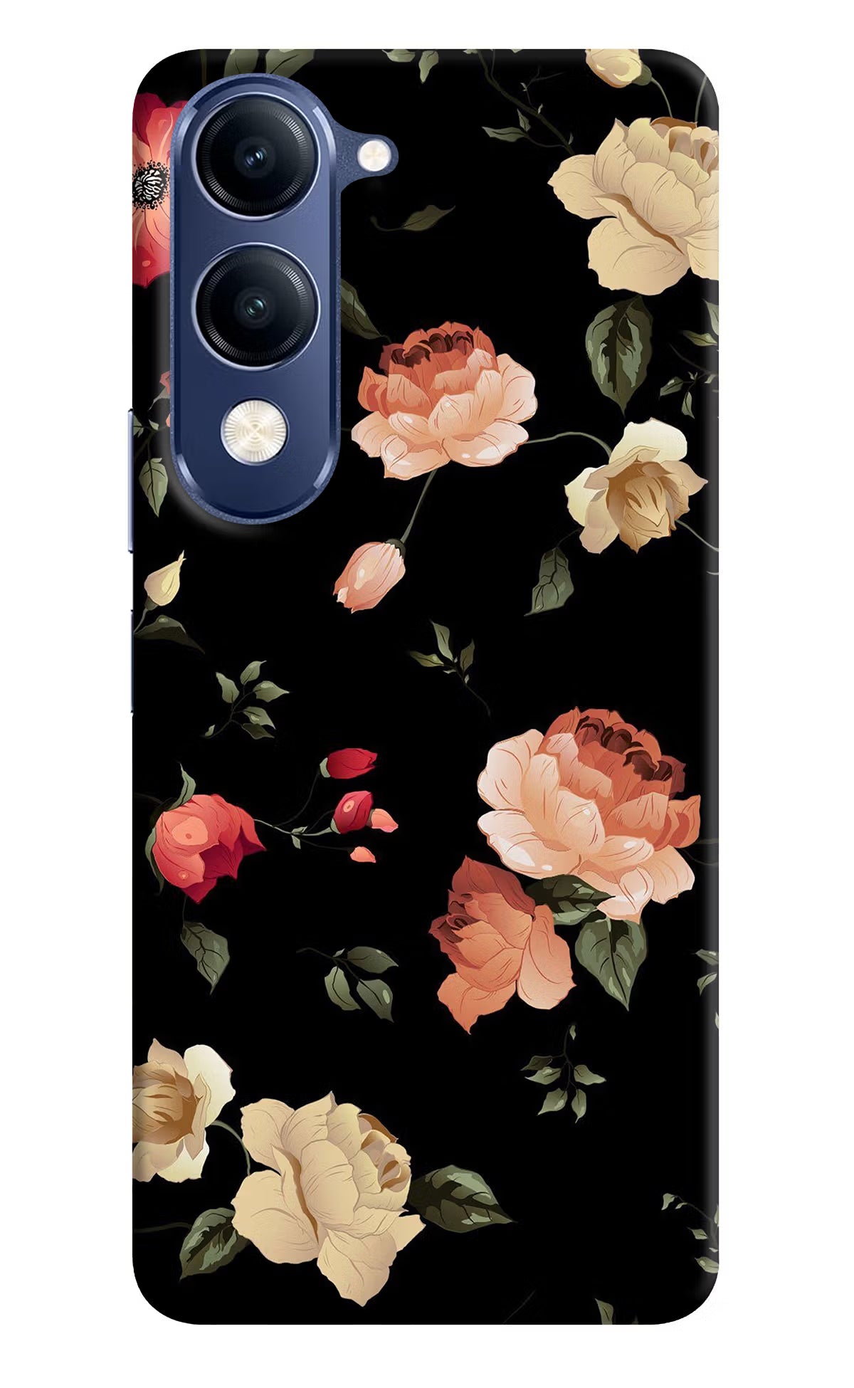 Flowers Vivo V40 Lite Hard Case Back Cover by Casekaro