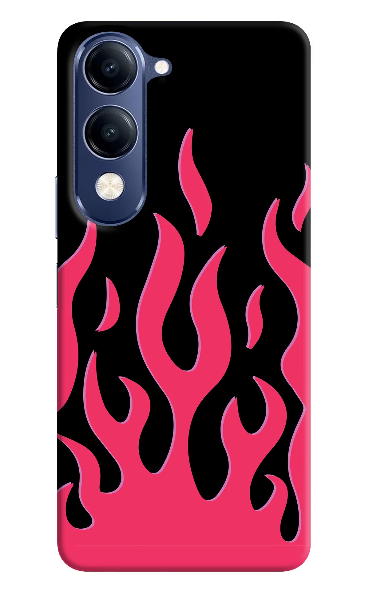 Fire Flames Vivo V40 Lite Hard Case Back Cover by Casekaro
