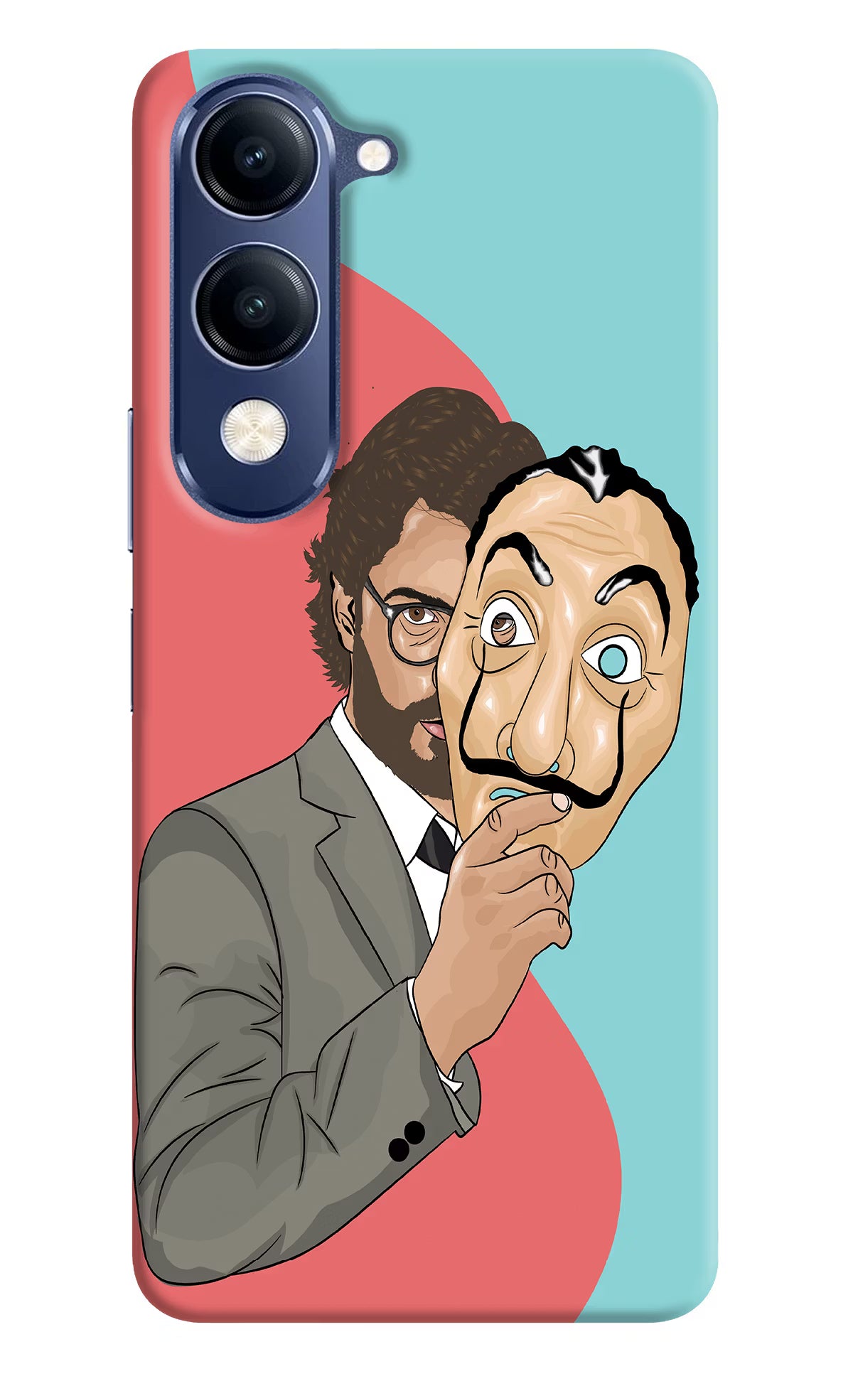 Professor Vivo V40 Lite Hard Case Back Cover by Casekaro