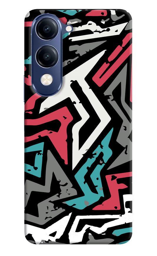 Geometric Graffiti Vivo V40 Lite Hard Case Back Cover by Casekaro
