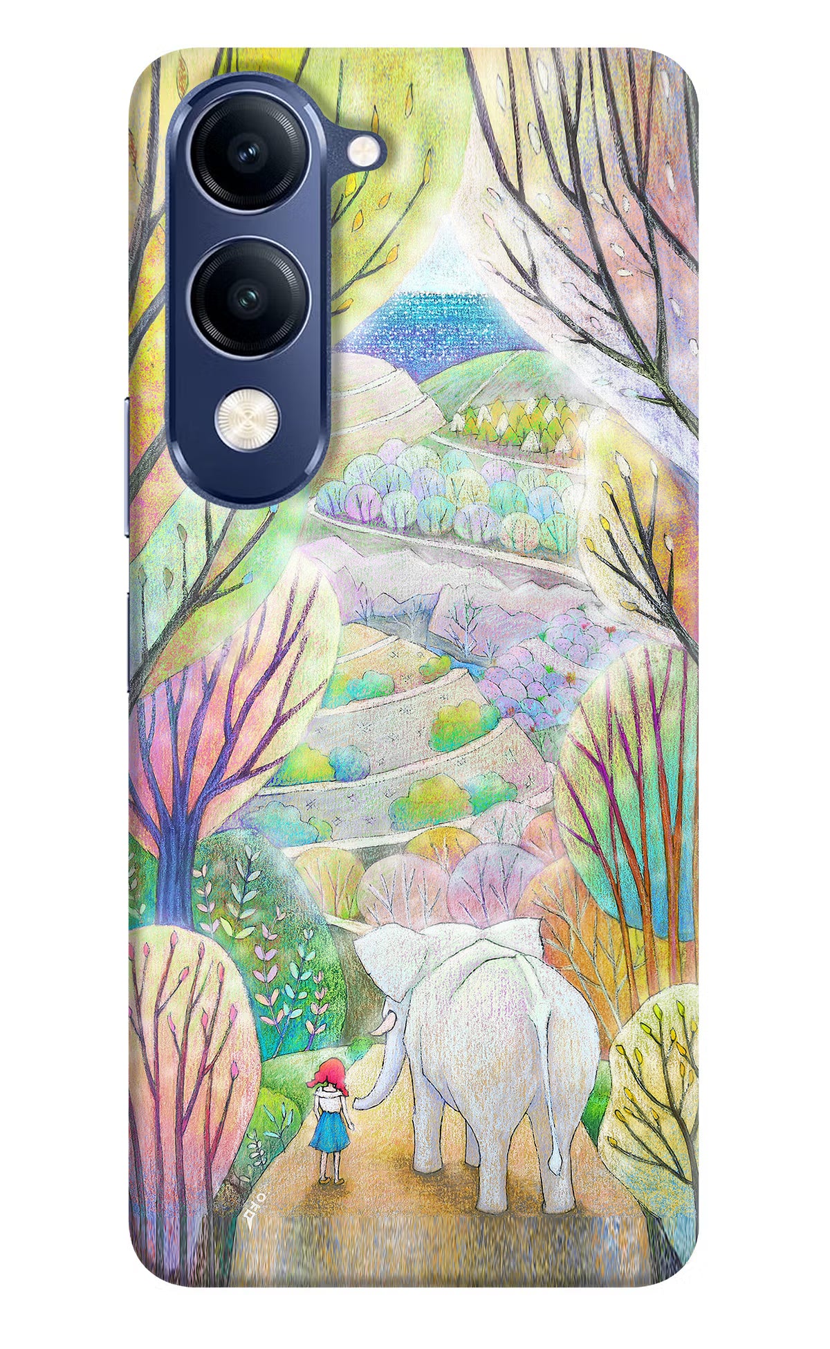 Nature Painting Vivo V40 Lite Hard Case Back Cover by Casekaro