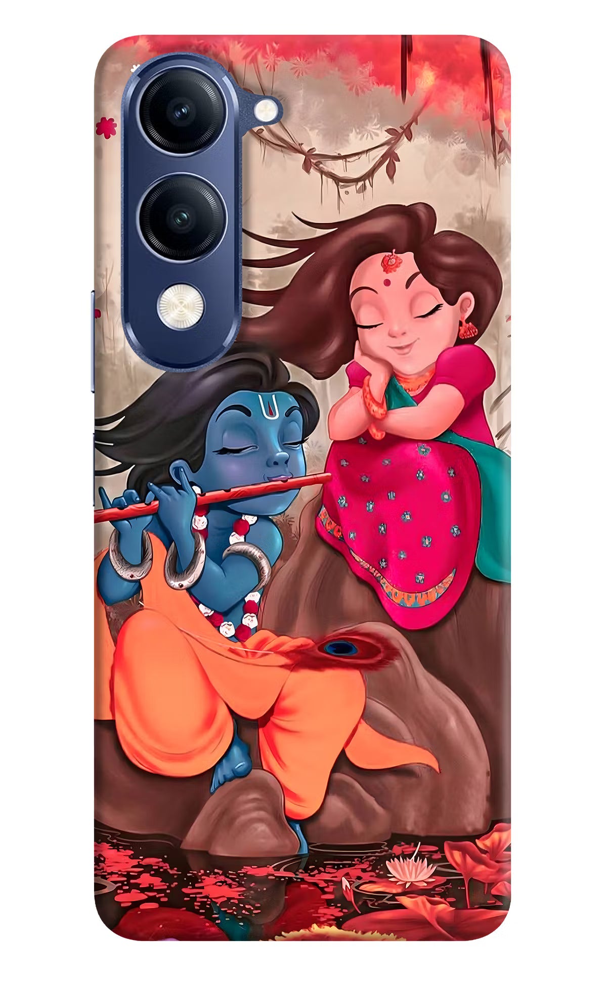 Radhe Krishna Vivo V40 Lite Hard Case Back Cover by Casekaro