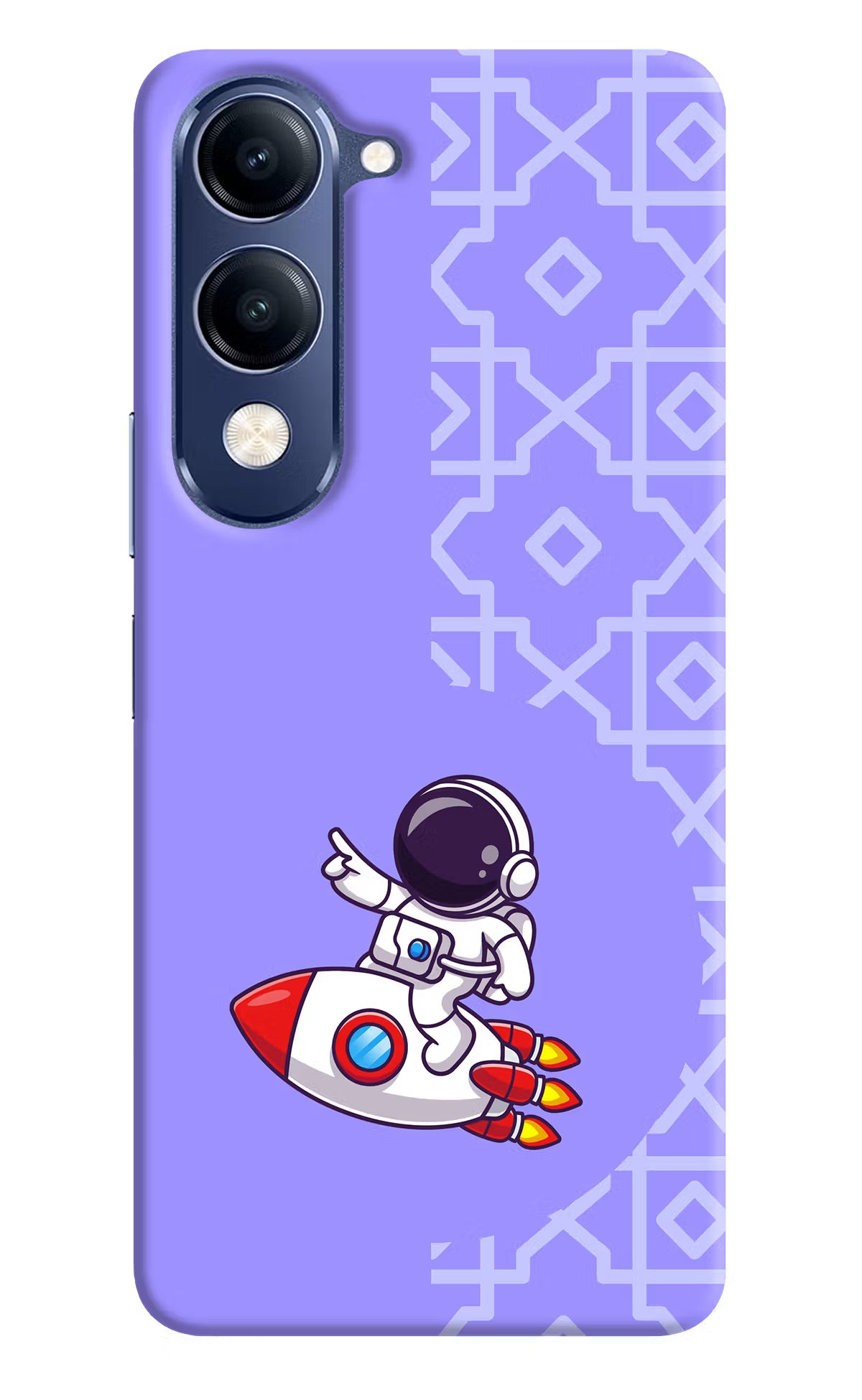 Cute Astronaut Vivo V40 Lite Hard Case Back Cover by Casekaro