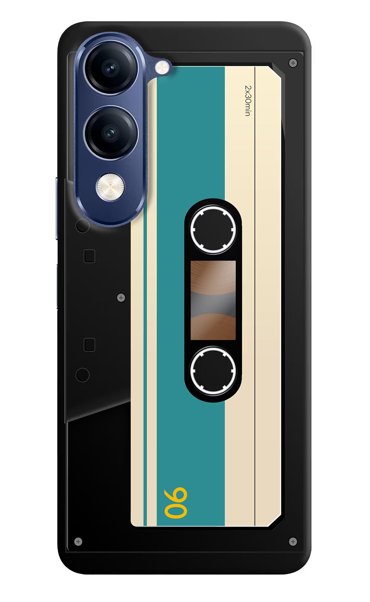 Cassette Vivo V40 Lite Hard Case Back Cover by Casekaro