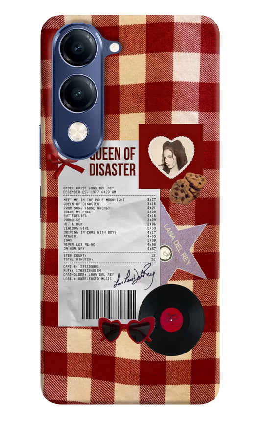 Queen of Disaster Vivo V40 Lite Hard Case Back Cover by Casekaro