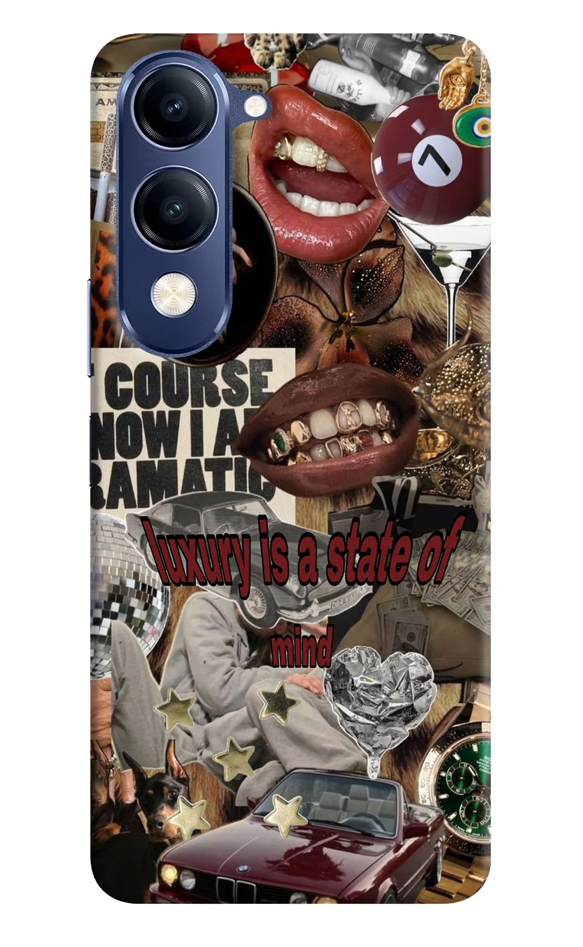 Luxury Vivo V40 Lite Hard Case Back Cover by Casekaro