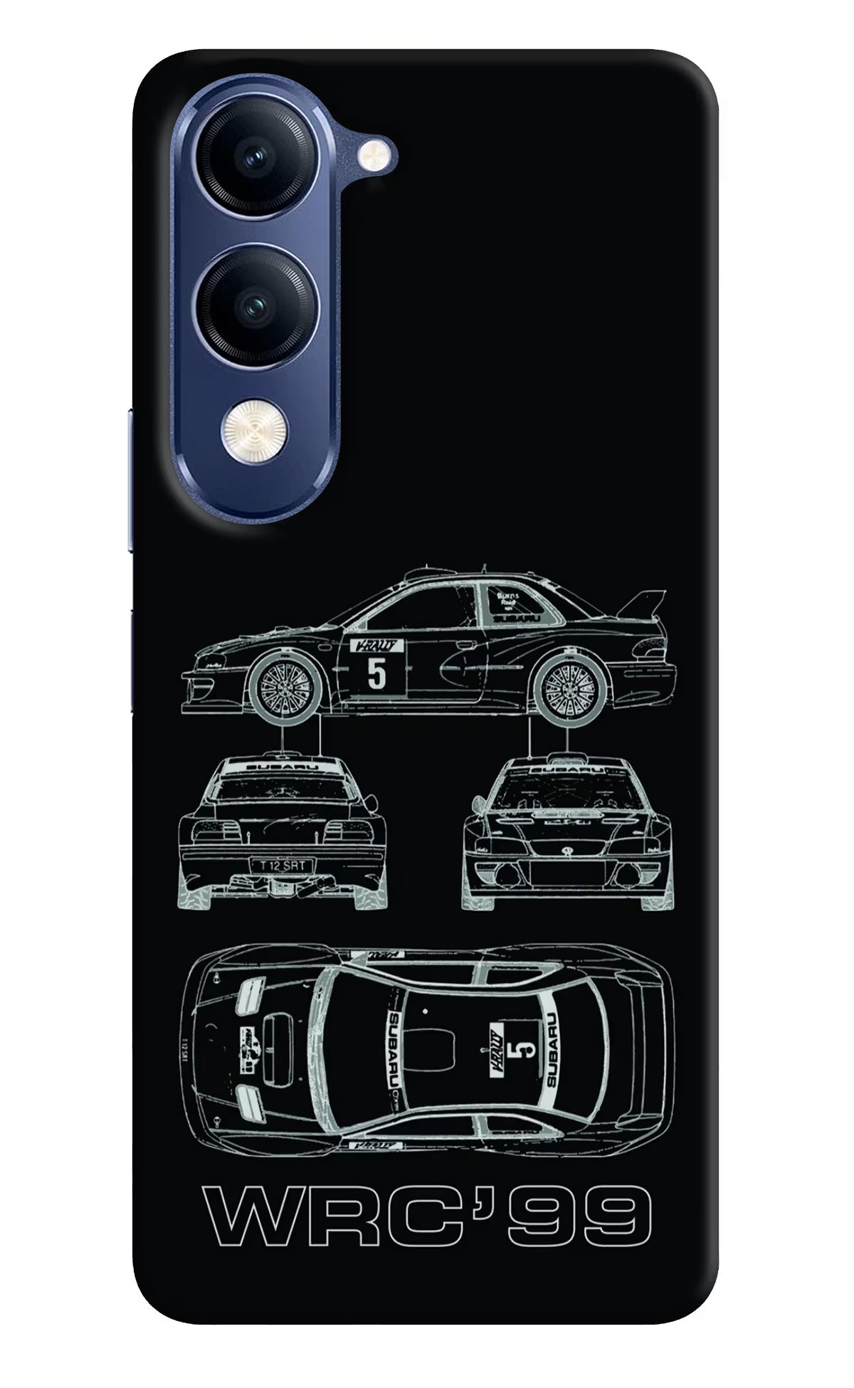 WRC'99 Vivo V40 Lite Hard Case Back Cover by Casekaro