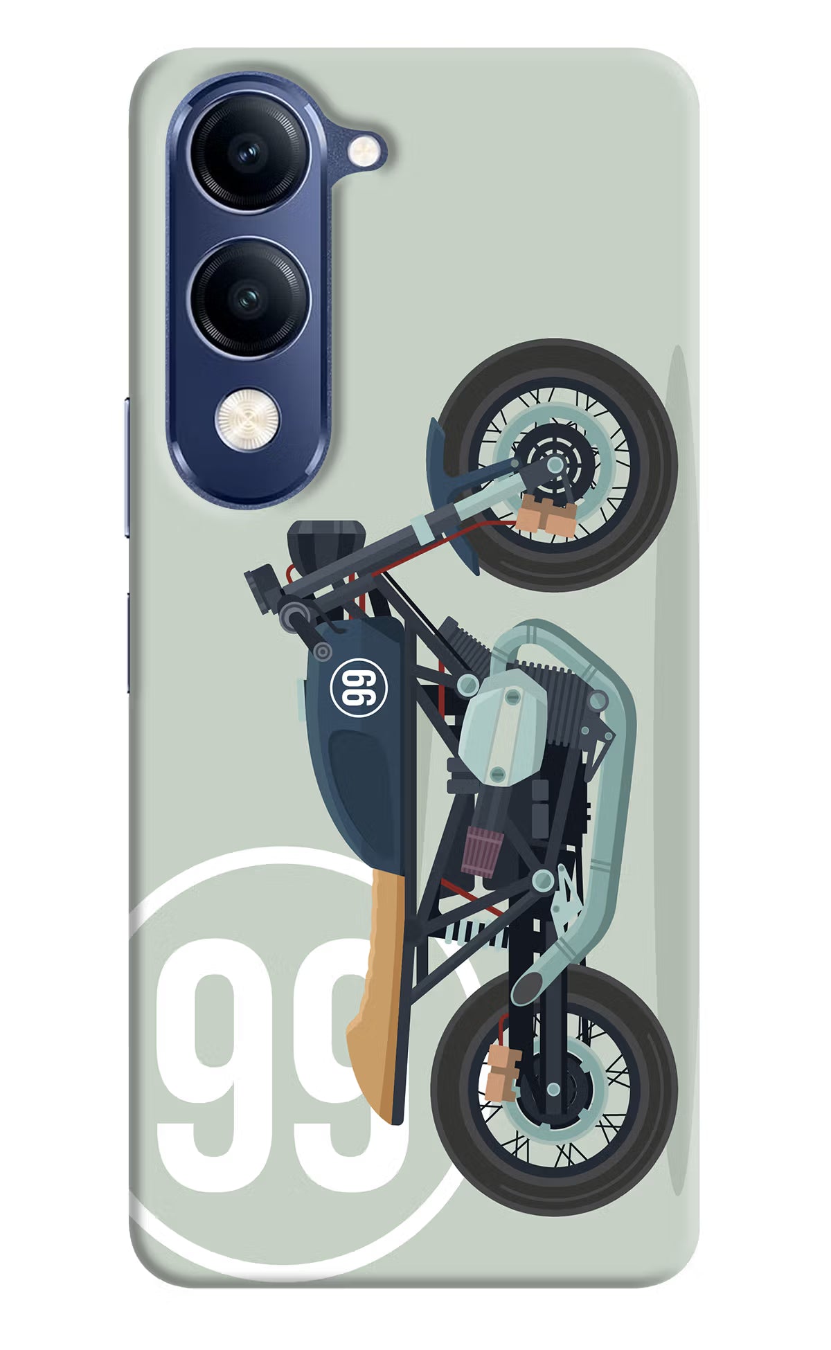 Classic Cafe Racer 99 Vivo V40 Lite Hard Case Back Cover by Casekaro