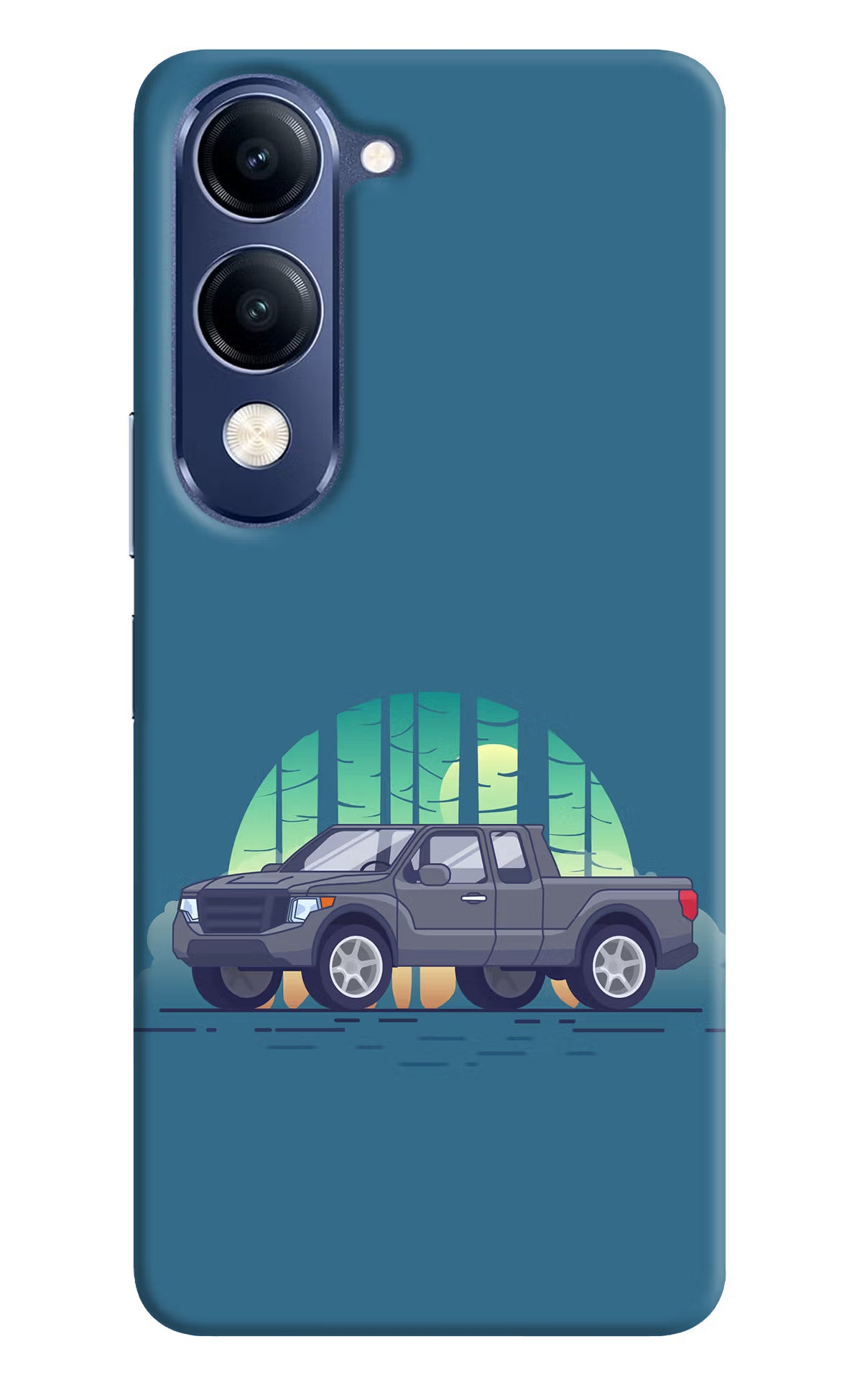 Retro Garage Vibe Vivo V40 Lite Hard Case Back Cover by Casekaro
