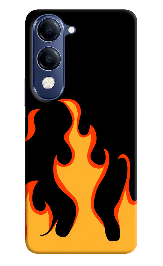 Fired Up – Black Vivo V40 Lite Hard Case Back Cover by Casekaro