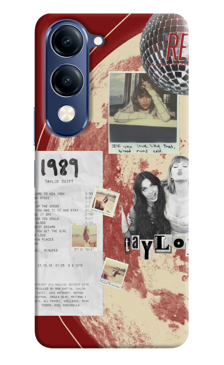 Taylor Swift Vivo V40 Lite Back Cover, Hard case
