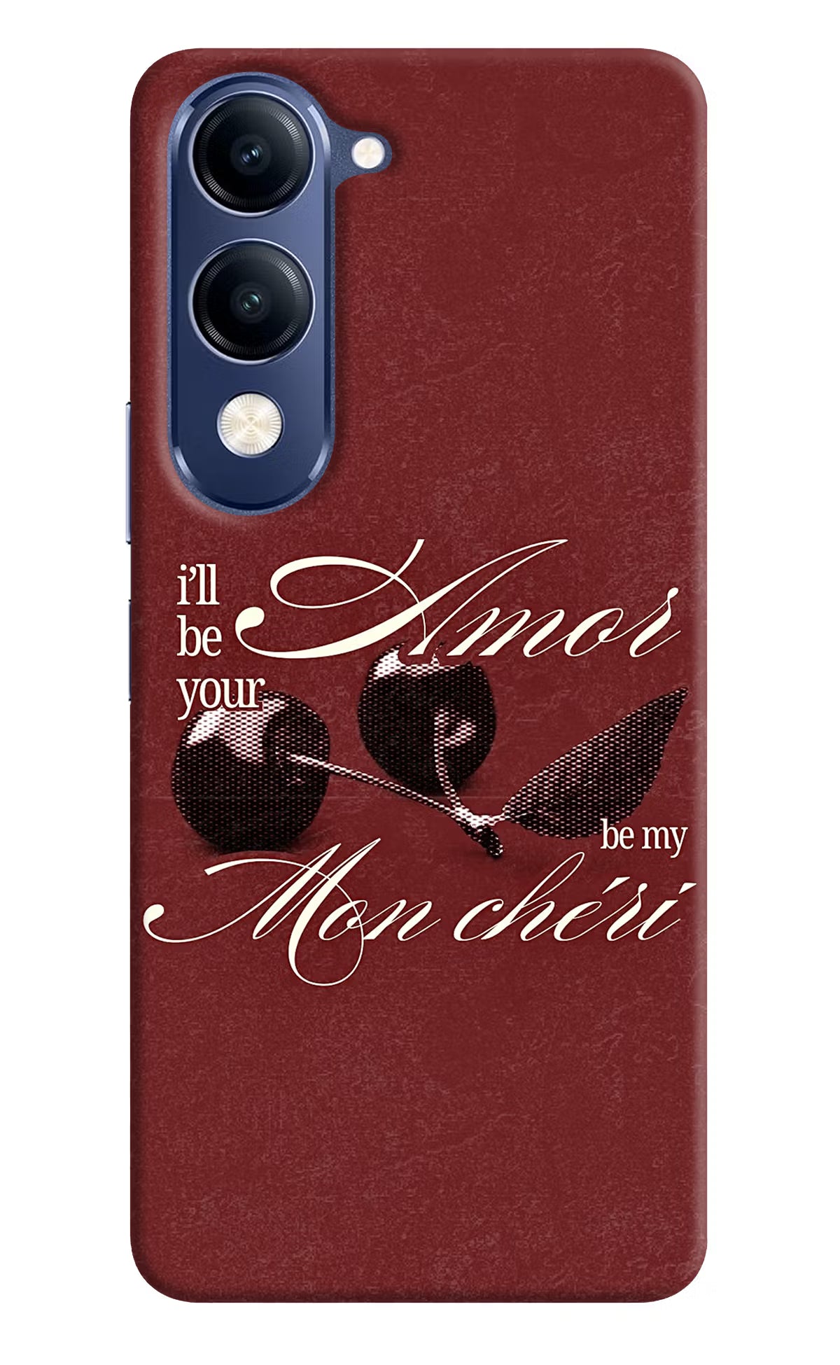 Velvet Cherry Vivo V40 Lite Back Cover