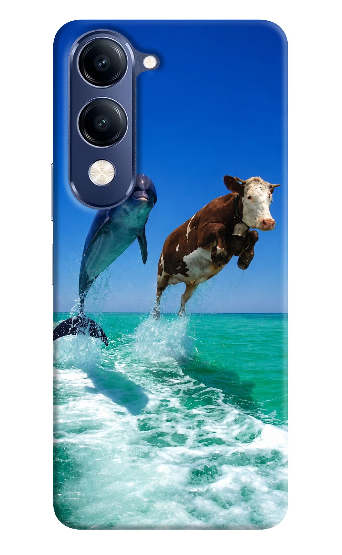Dolphin vs Cow Vivo V40 Lite Back Cover