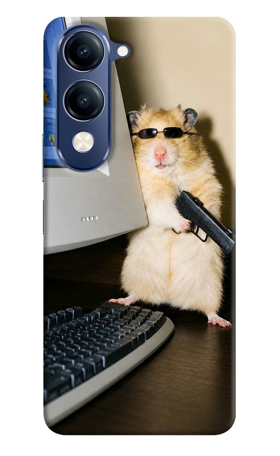 Hacker Hamster Vivo V40 Lite Back Cover, Hard case