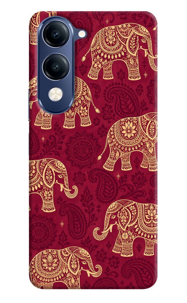 Maroon Elephant Vivo V40 Lite Back Cover
