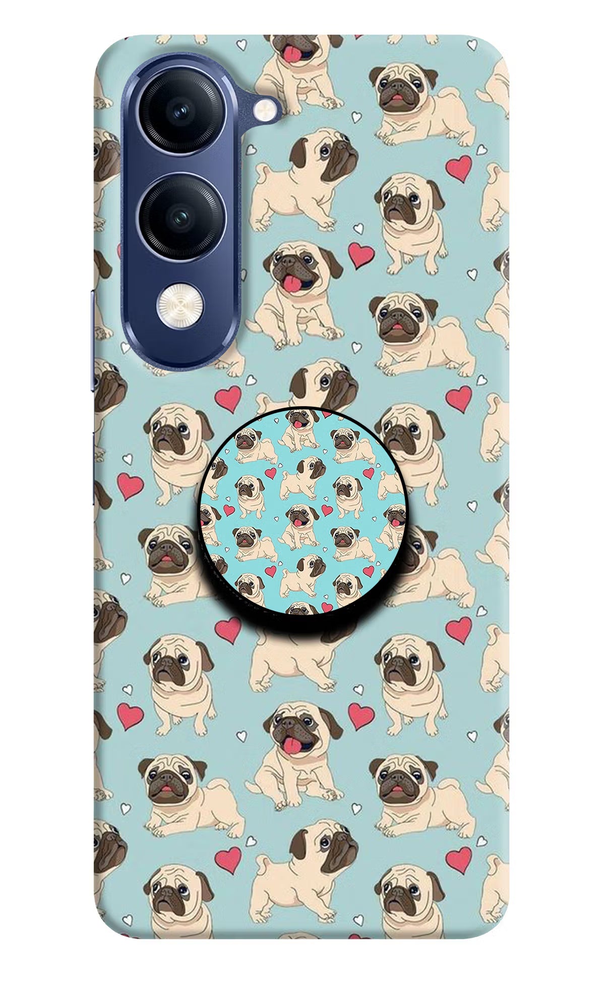 Pug Dog Vivo V40 Lite Pop Case by Casekaro