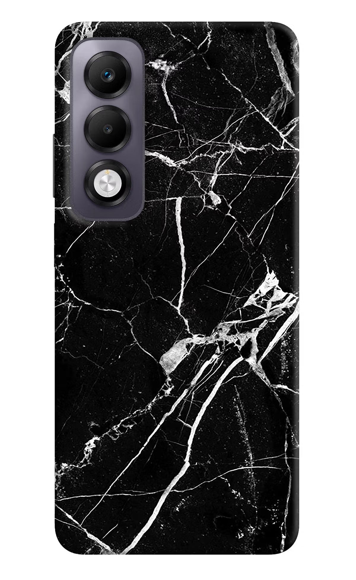 Black Marble Pattern Oppo K13x Back Cover