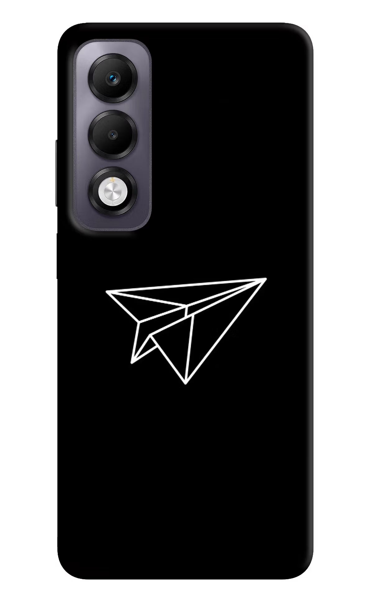Paper Plane White Oppo K13x Back Cover