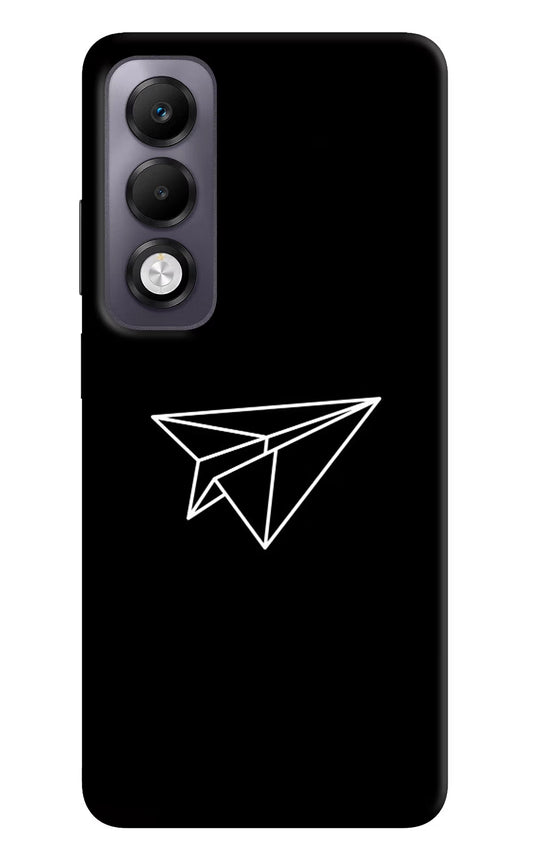 Paper Plane White Oppo K13x Back Cover