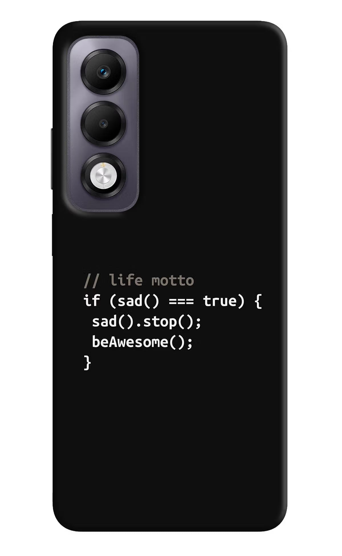 Life Motto Code Oppo K13x Back Cover
