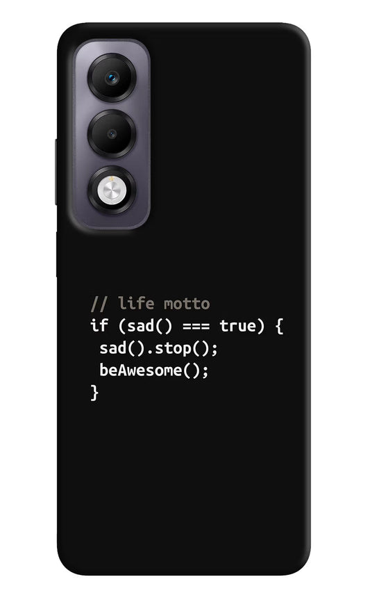Life Motto Code Oppo K13x Back Cover