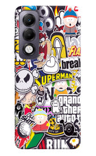 Sticker Bomb Oppo K13x Back Cover