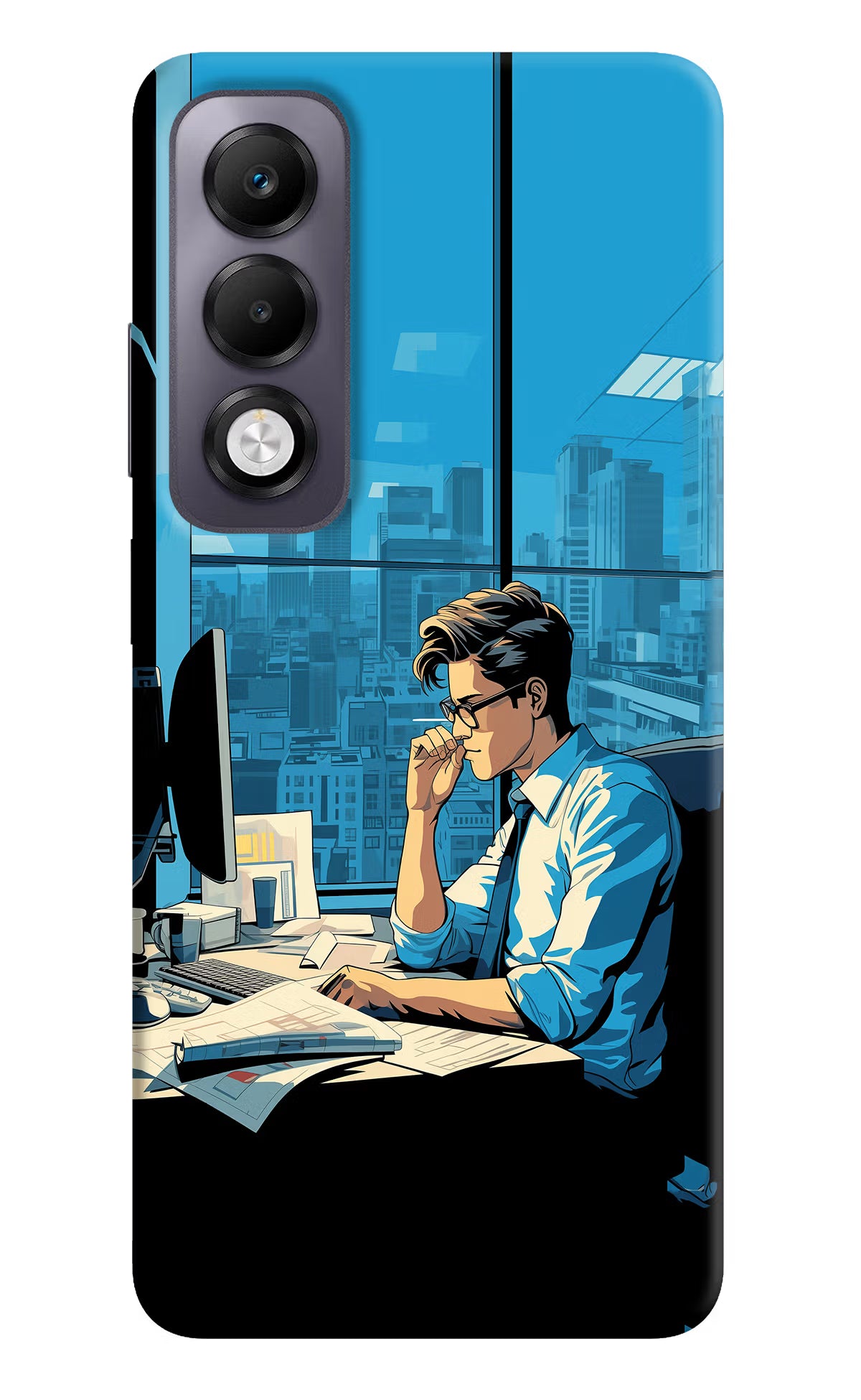 Focused Hustler (AI Generated) Oppo K13x Back Cover