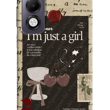 I am just a girl Oppo K13x Back Cover