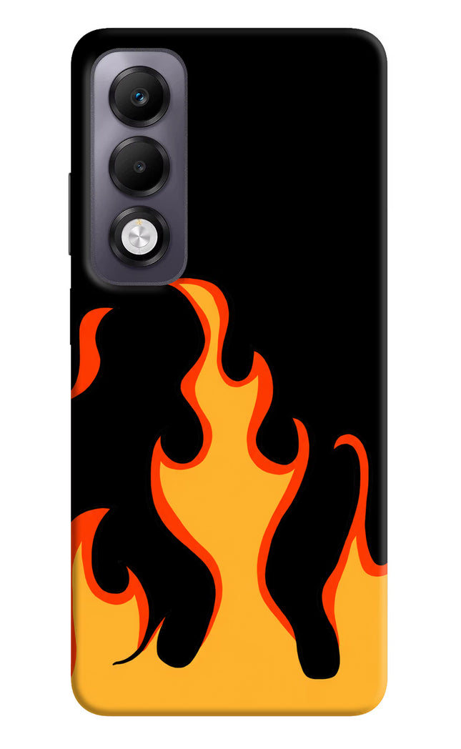Fired Up – Black Oppo K13x Hard Case Back Cover by Casekaro