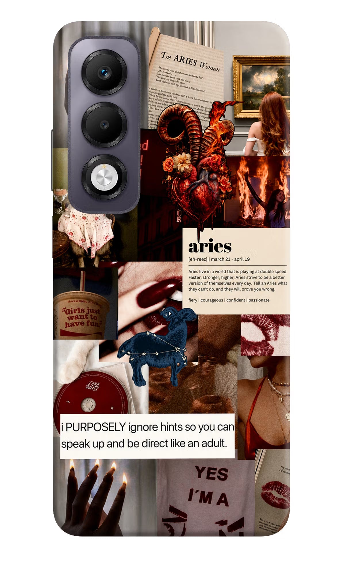 Zodiac Aries Oppo K13x Back Cover
