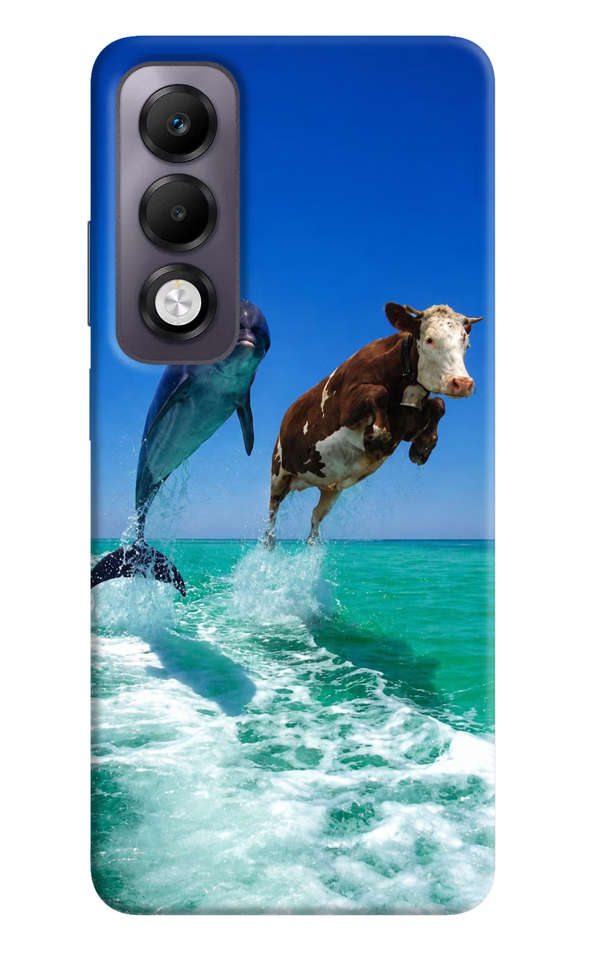 Dolphin vs Cow Oppo K13x Back Cover