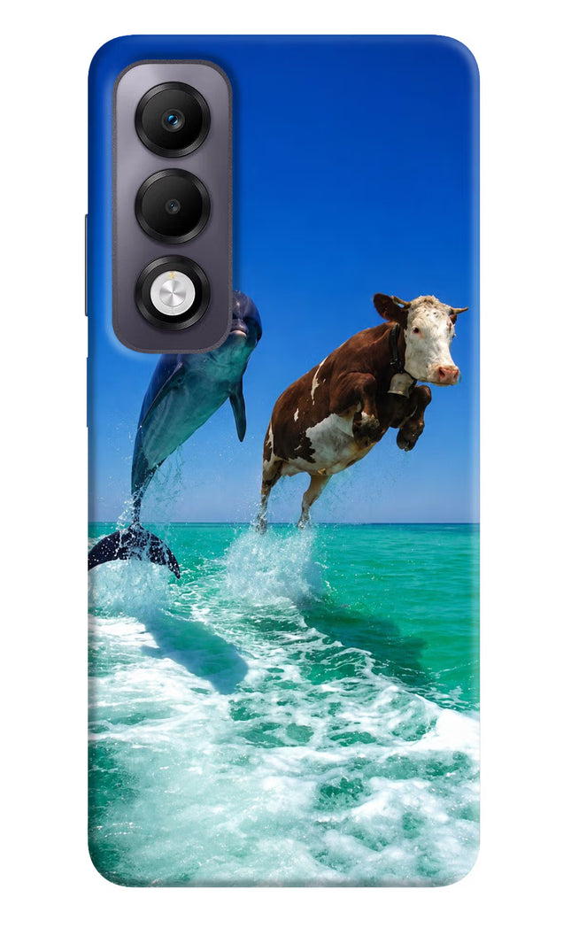 Dolphin vs Cow Oppo K13x Hard Case Back Cover by Casekaro