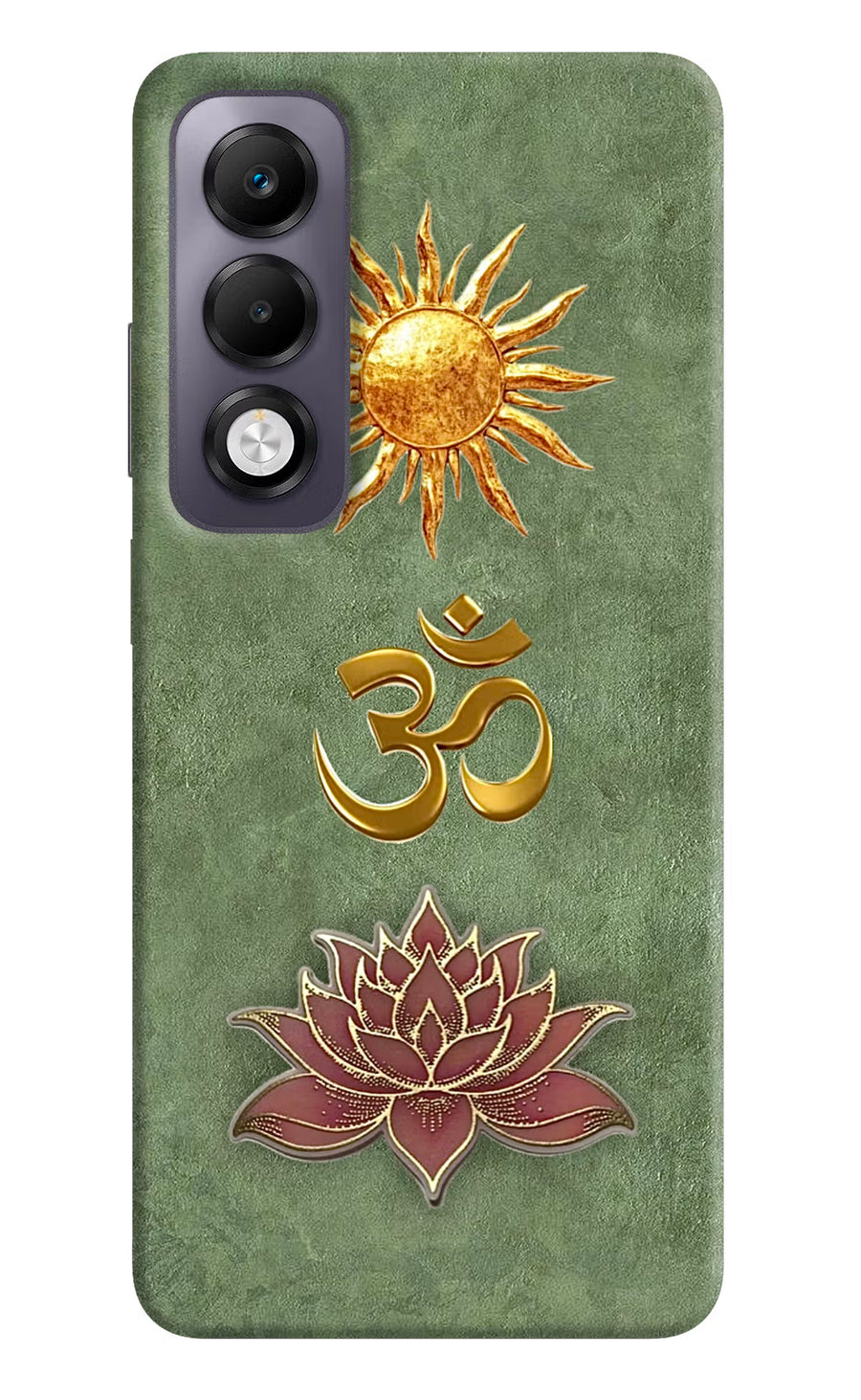 Om & Lotus Oppo K13x Back Cover, Hard case