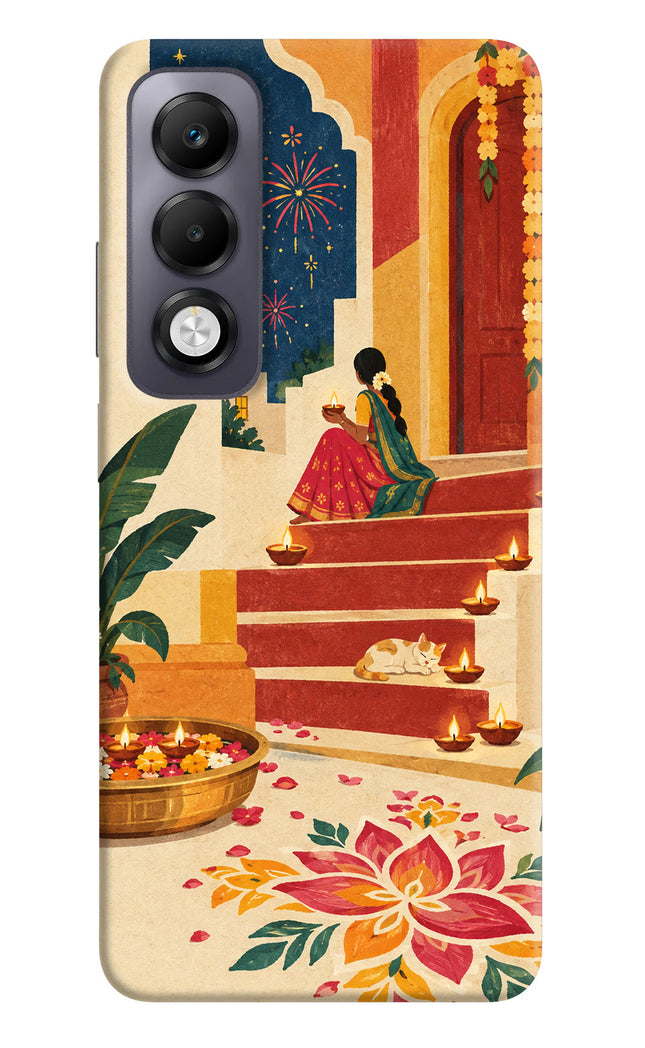 Diwali Rangoli Oppo K13x Hard Case Back Cover by Casekaro