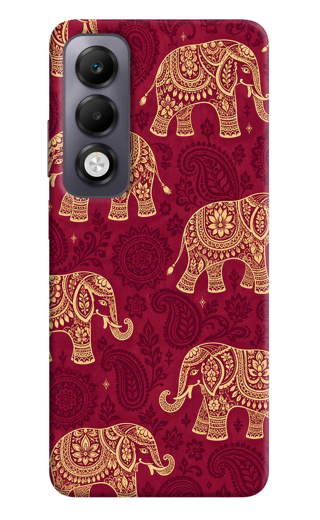 Maroon Elephant Oppo K13x Hard Case Back Cover by Casekaro