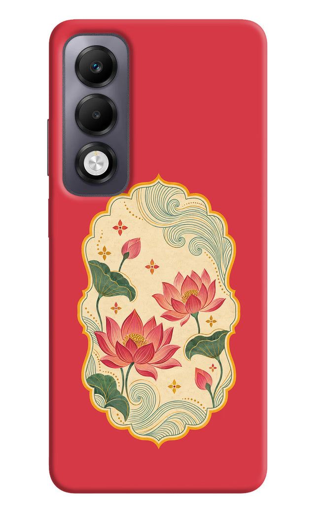 Pink Lotus Oppo K13x Hard Case Back Cover by Casekaro