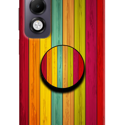 Multicolor Wooden Oppo K13x Pop Case