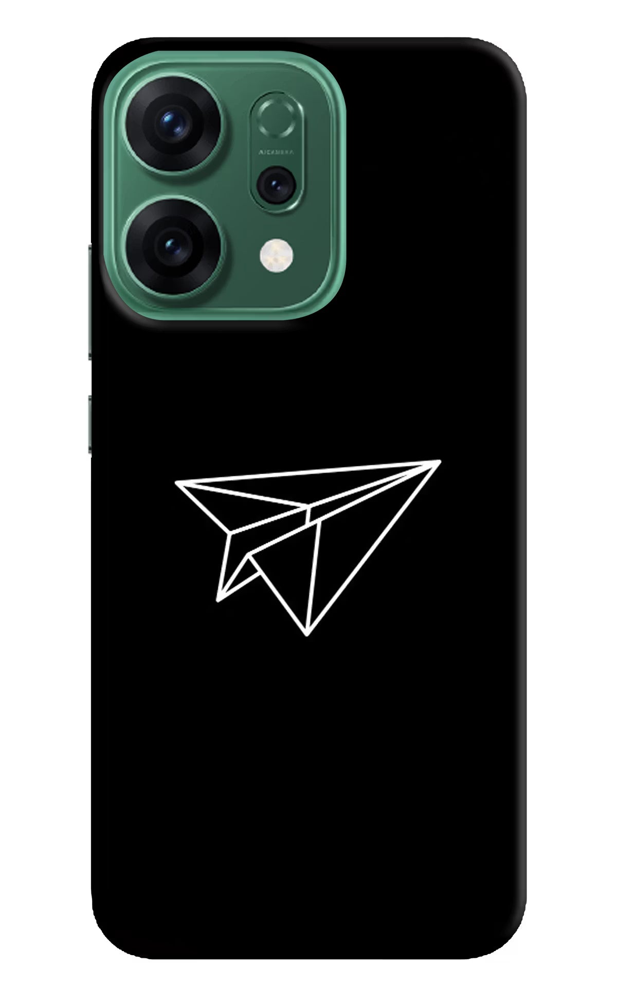 Paper Plane White Oppo Reno14 5G Hard Case Back Cover by Casekaro