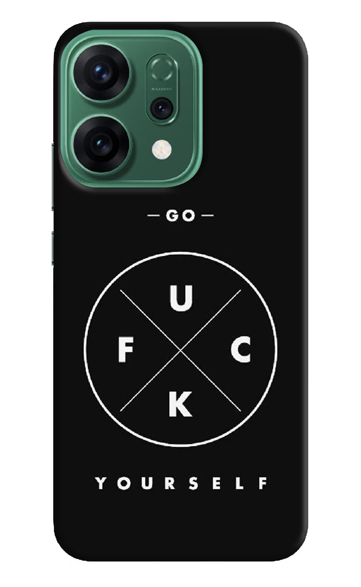 Go Fuck Yourself Oppo Reno14 5G Hard Case Back Cover by Casekaro