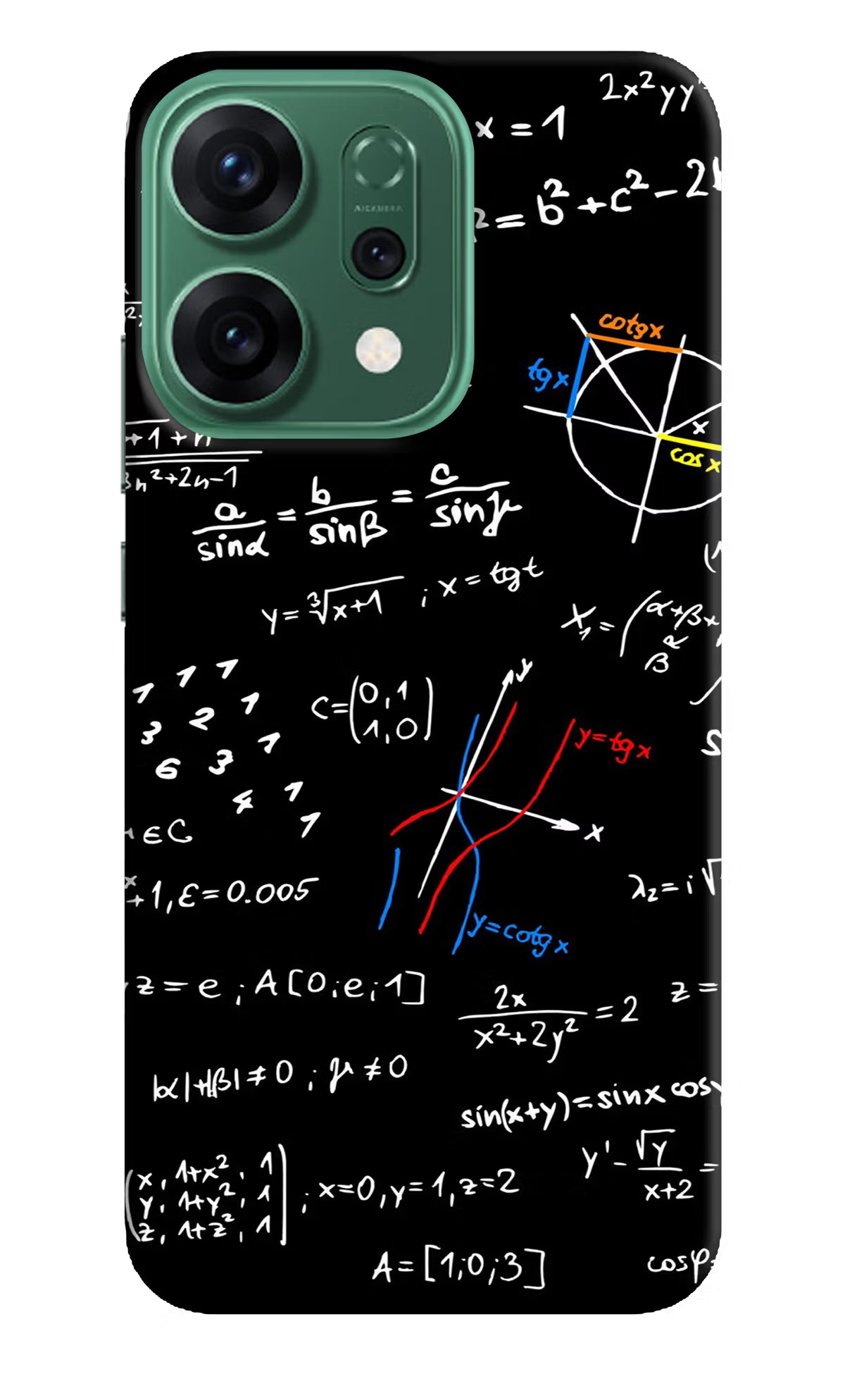 Mathematics Formula Oppo Reno14 5G Hard Case Back Cover by Casekaro