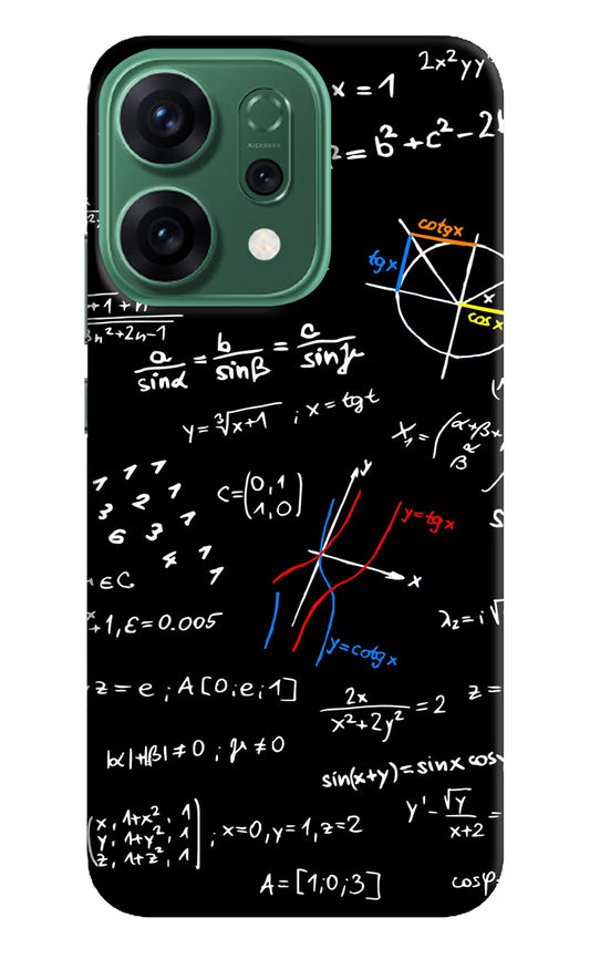 Mathematics Formula Oppo Reno14 5G Hard Case Back Cover by Casekaro