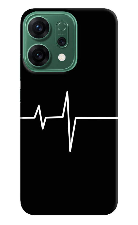 Heart Beats Oppo Reno14 5G Hard Case Back Cover by Casekaro