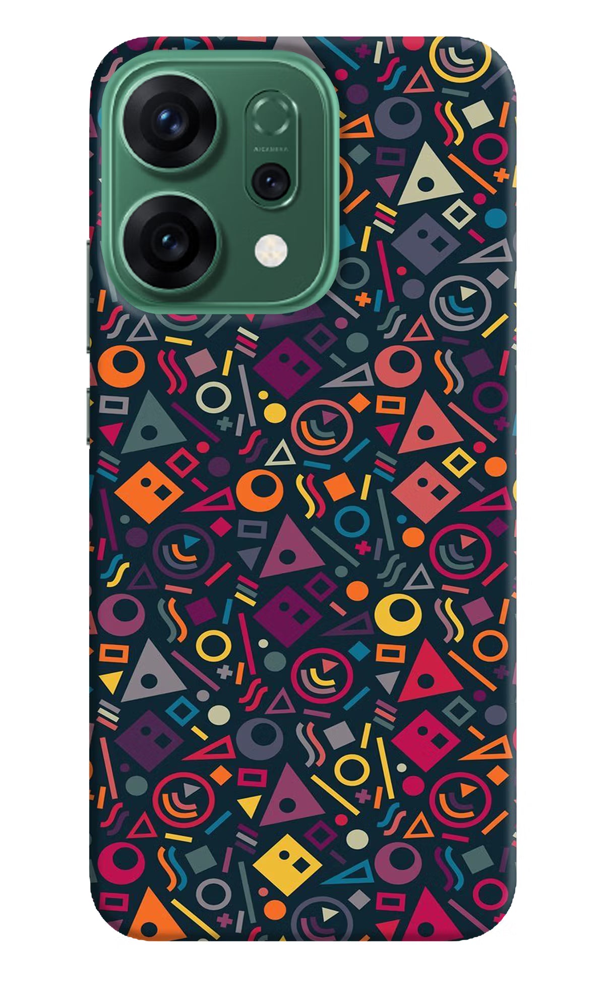 Geometric Abstract Oppo Reno14 5G Hard Case Back Cover by Casekaro