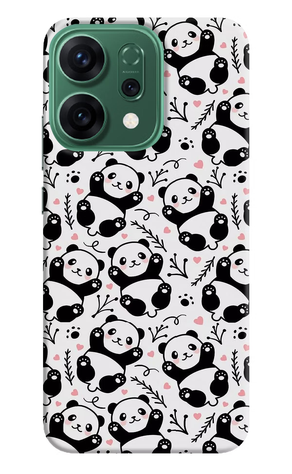 Cute Panda Oppo Reno14 5G Hard Case Back Cover by Casekaro