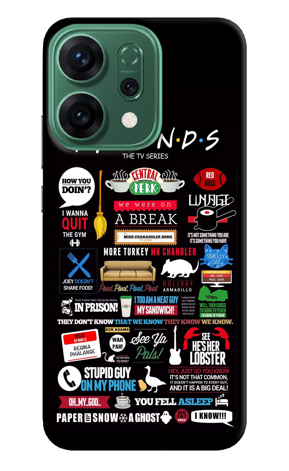 FRIENDS Oppo Reno14 5G Hard Case Back Cover by Casekaro