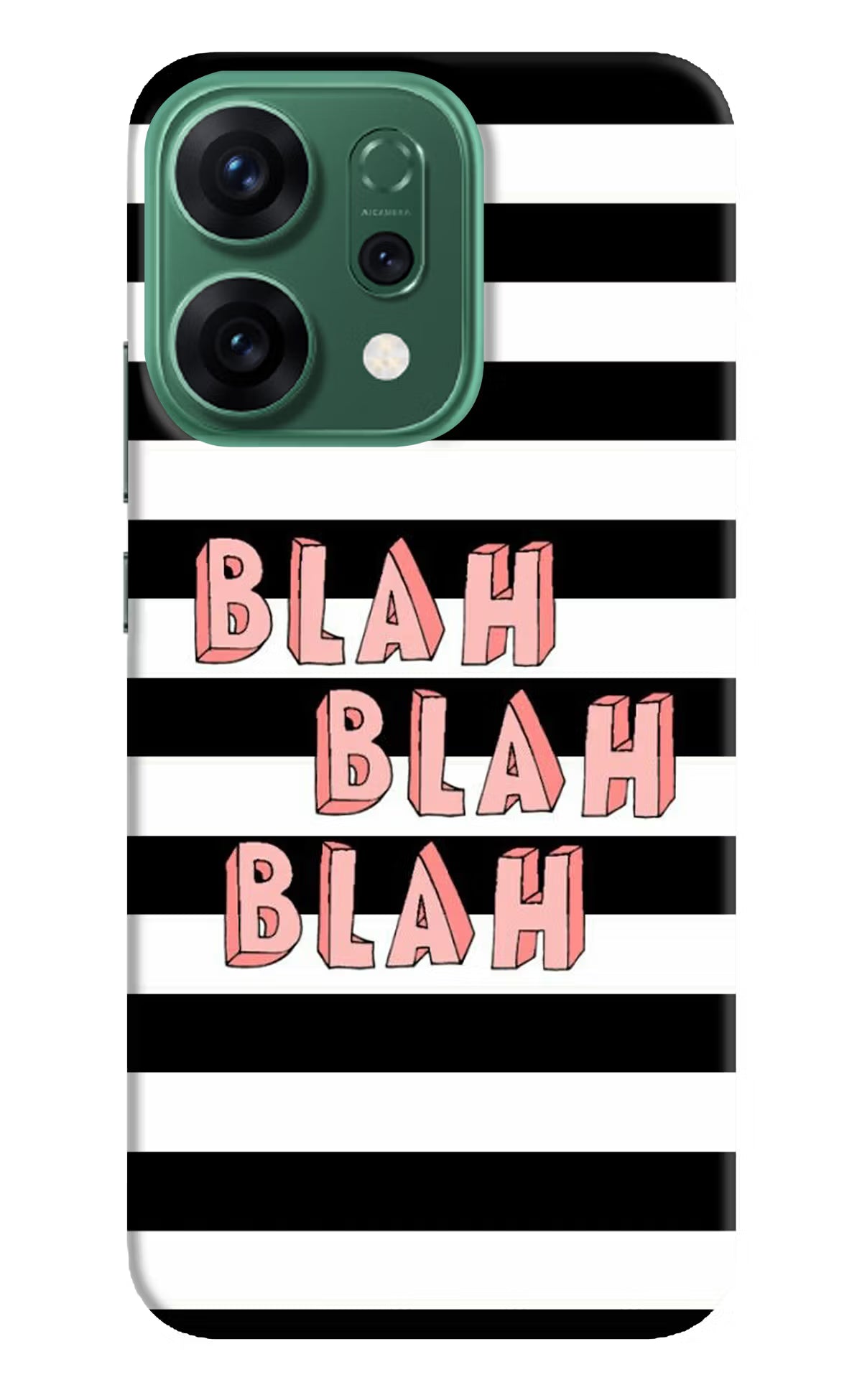 Blah Blah Blah Oppo Reno14 5G Hard Case Back Cover by Casekaro