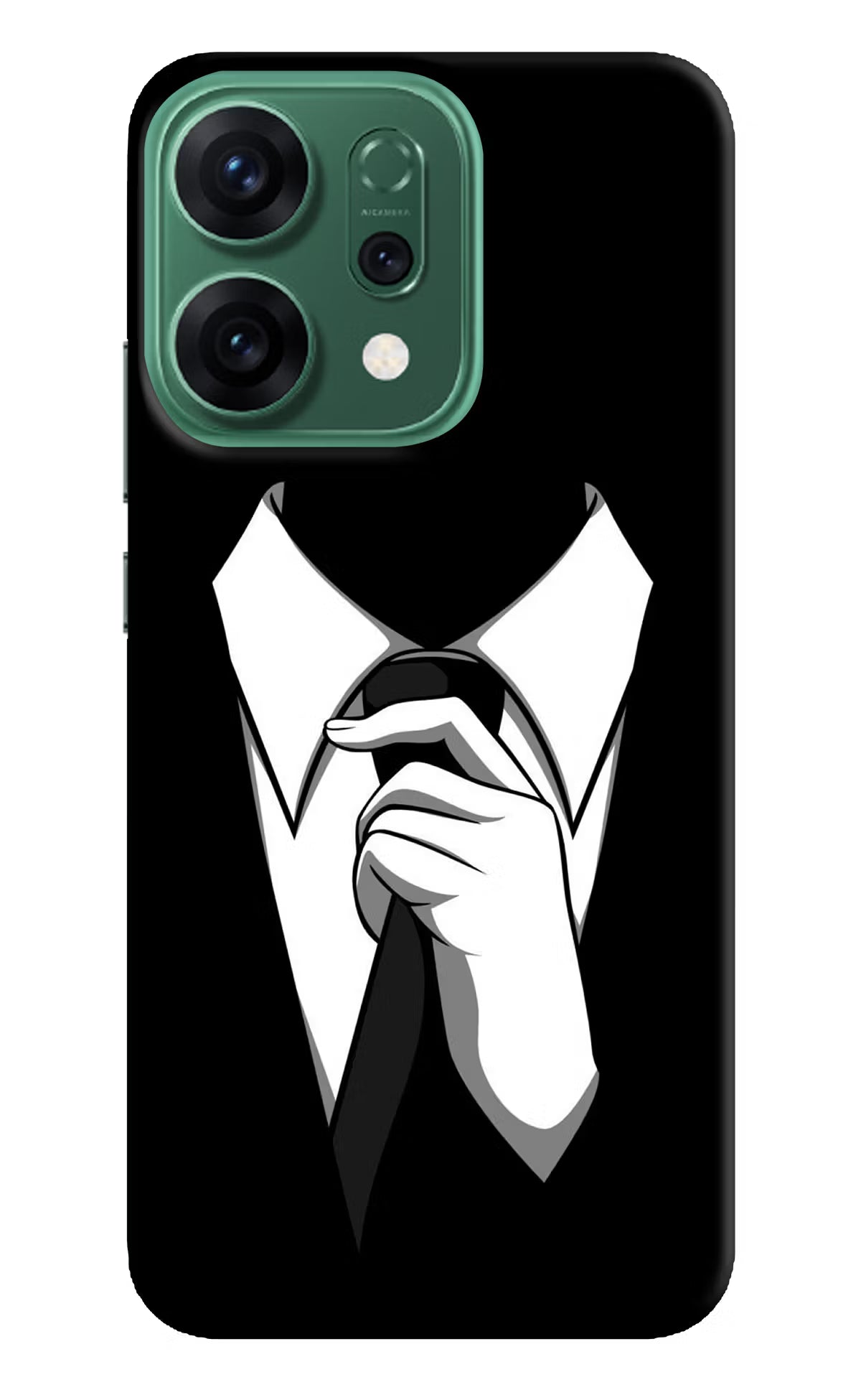 Black Tie Oppo Reno14 5G Hard Case Back Cover by Casekaro