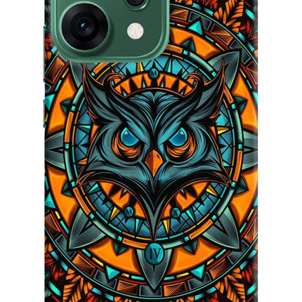 Angry Owl Art Oppo Reno14 5G Hard Case Back Cover by Casekaro